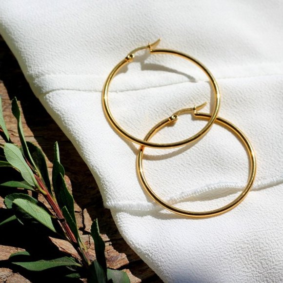 Earrings / 100% high-quality stainless steel / hypoallergenic - Picture 2 of 2